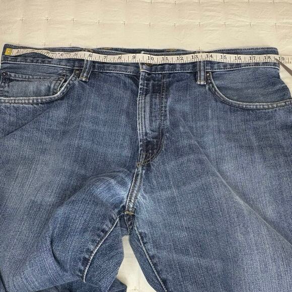 Gap 1969 Standard Relaxed Straight Mid-Rise Denim Jeans Men's 36x32 | Blue - Picture 8 of 11